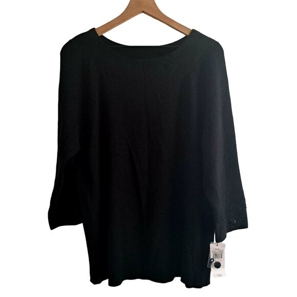 Rafaella Ribbed Long Sleeve Sweater - Picture 5 of 7